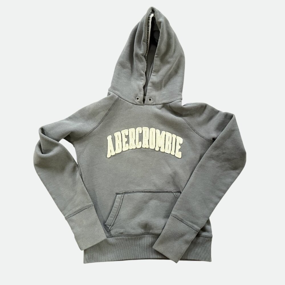Vintage Y2K Abercrombie Hoodie Pullover Sweatshirt Kids XL, Women's Small